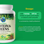 Natural Factors Whole Earth & Sea Organic Protein & Greens Vanilla Chai - image 3
