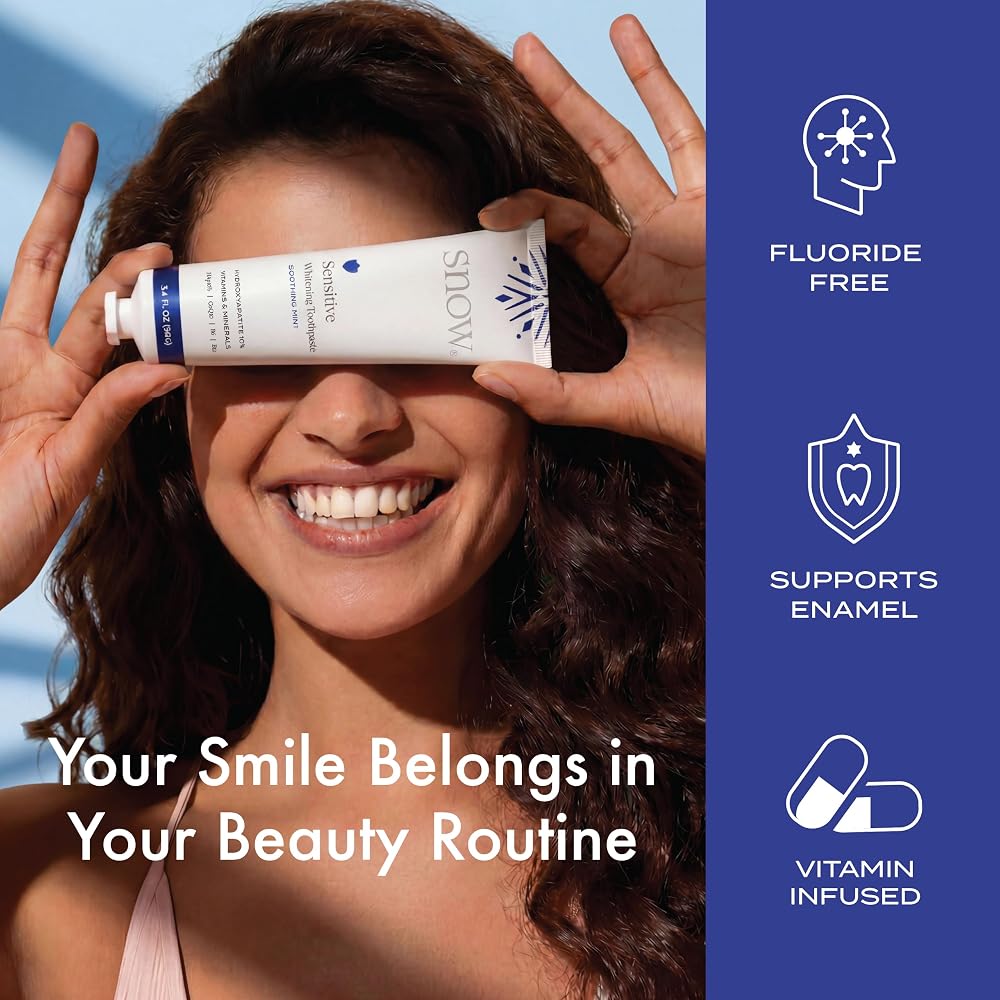 SNOW Sensitive Teeth Whitening Toothpaste with Hydroxyapatite - 3.4 oz - image 3
