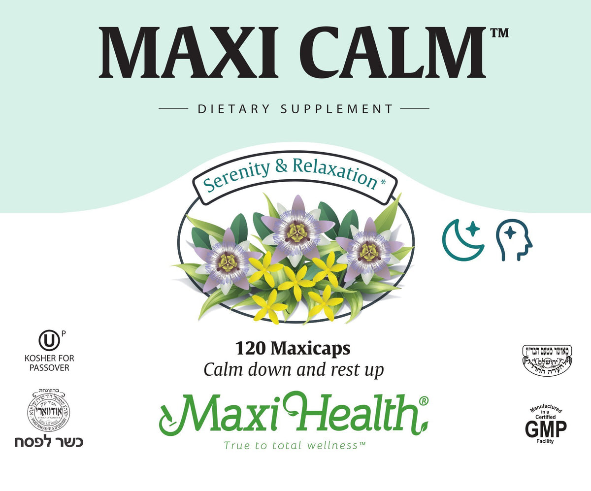 Maxi Health Stress Relief Supplement with L-Theanine - 120 Capsules - image 4
