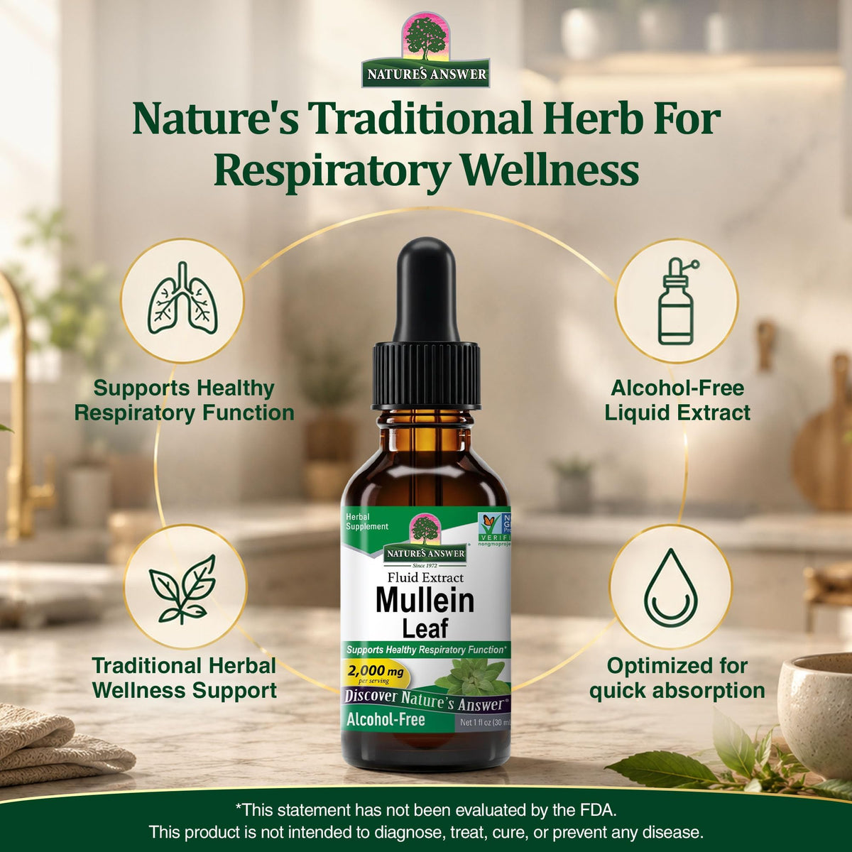 Nature's Answer Mullein Leaf Herbal Supplement - 1 Fl Oz - image 7