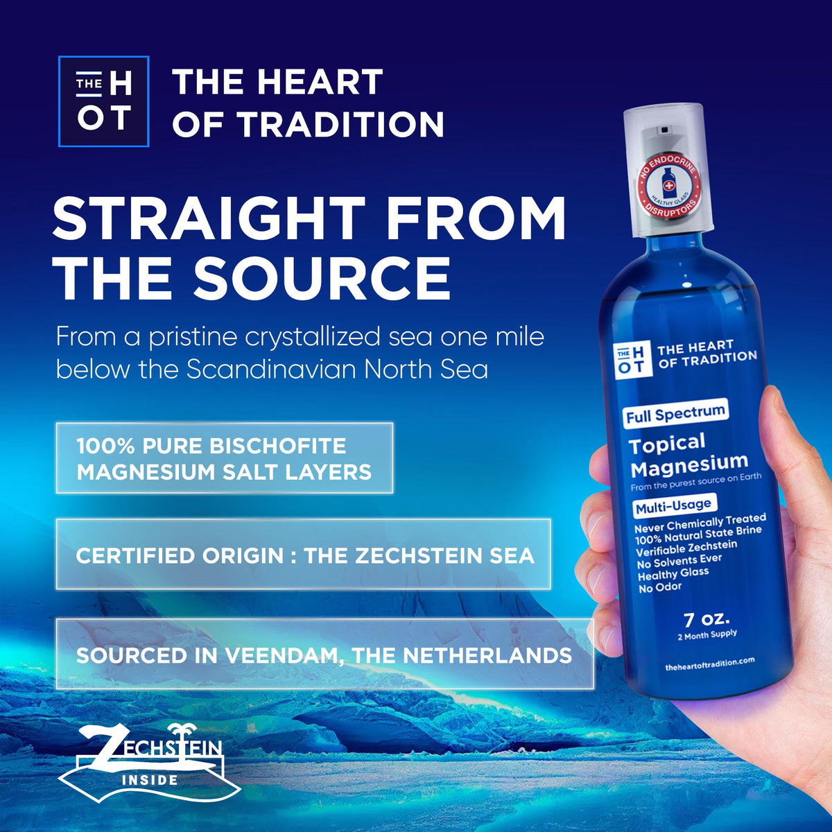 The Heart of Tradition Full Spectrum Topical Magnesium Oil in Healthy