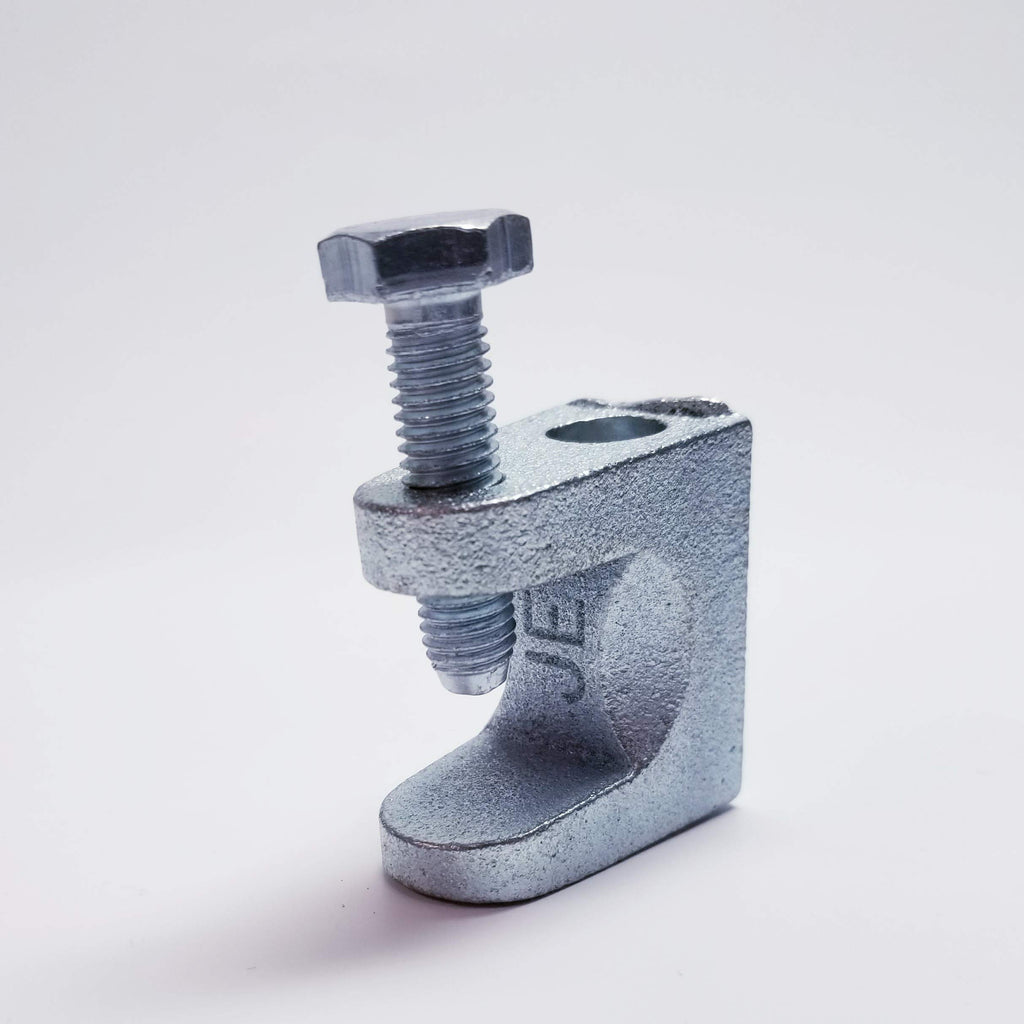 Quest Manufacturing I-Beam Mounting Clip for Cable Tray, Zinc - 1 Pack