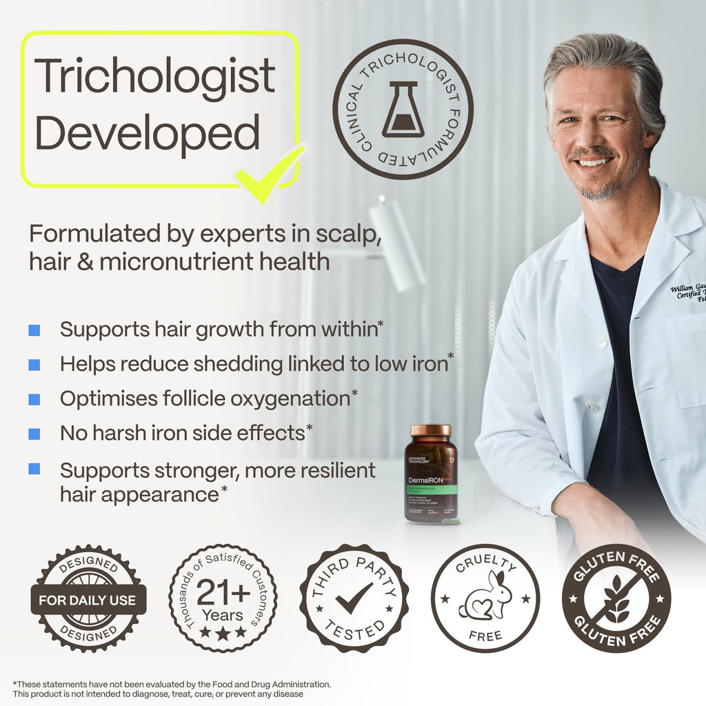 Advanced Trichology DermaIRON Iron Supplement - 60 Capsules - image 3