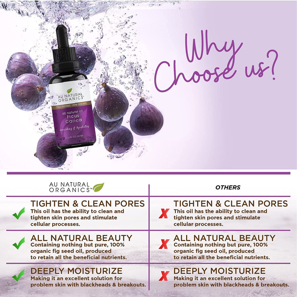 Au Natural Organics Fig Seed Oil for Skin - 30ml - image 3