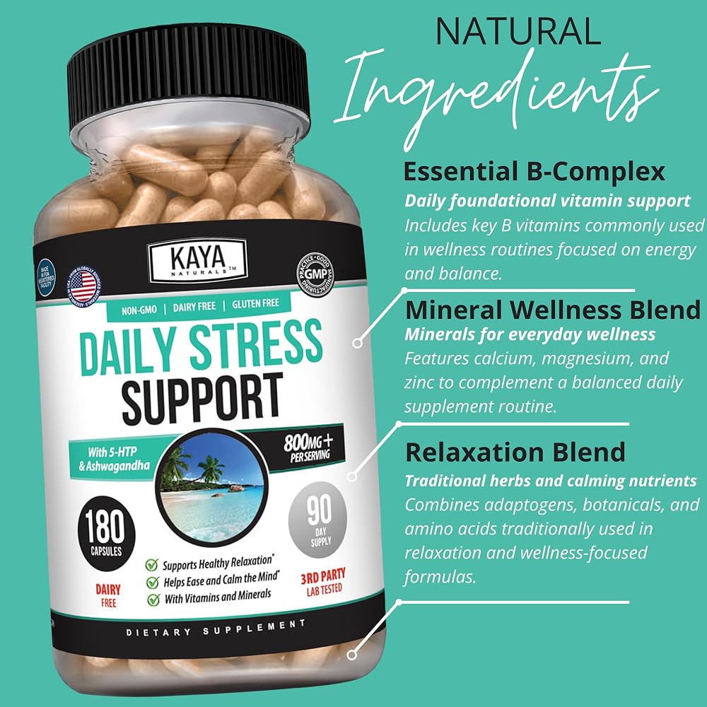 Kaya Naturals Daily Stress Support with Ashwagandha & GABA - image 5