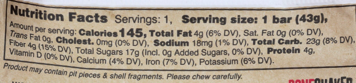 Bearded Brothers Bar Radical Raspberry Lemon Energy Bar - 1.52 oz - image 3