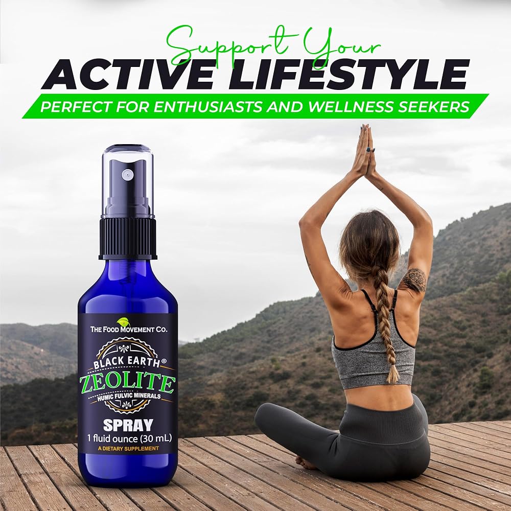 THE FOOD MOVEMENT CO. Black Earth Zeolite with Humic Fulvic Acids