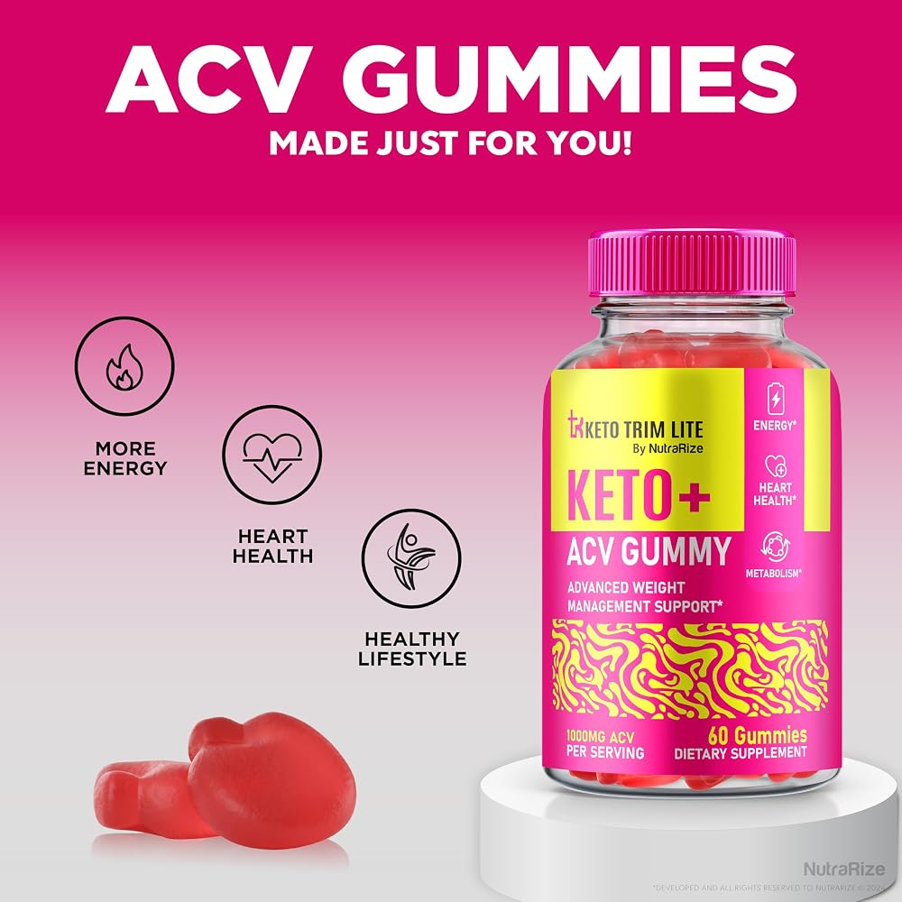 NutraRize Keto Lite Trim ACV Gummies - 120 Gummies (2 Pack) - image 4