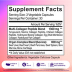 Herbtonics Multi Collagen Peptides & Beef Organ Complex - 90 Capsules - image 2