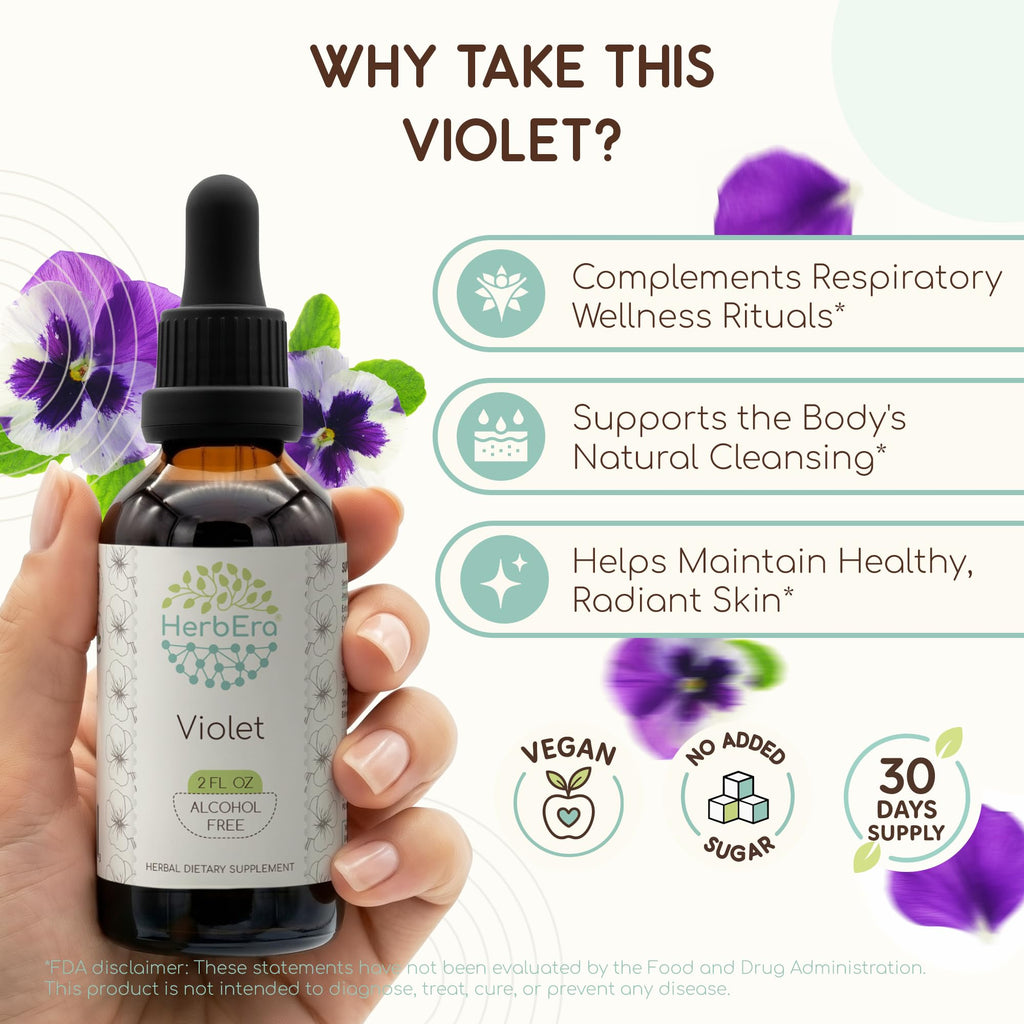 HerbEra Violet Alcohol-Free Herbal Extract Tincture