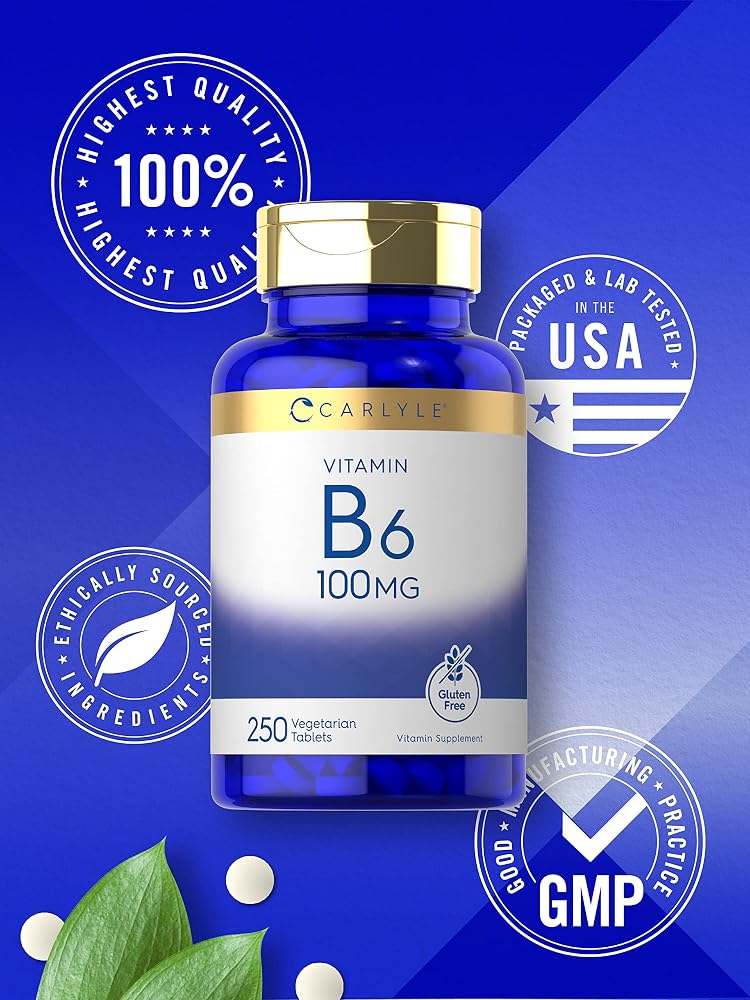Carlyle Vitamin B6 100mg - 250 Tablets - image 5