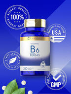 Carlyle Vitamin B6 100mg - 250 Tablets - image 5