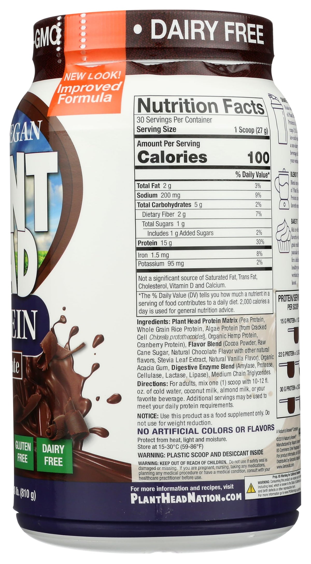 Genceutic Naturals Plant Head Protein