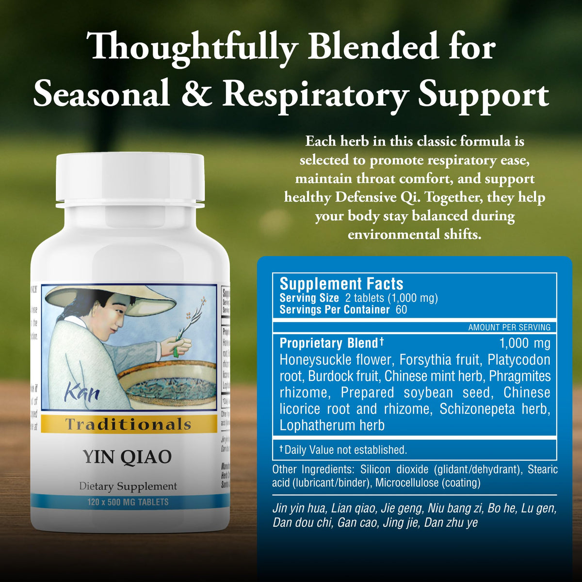 Kan Herb Yin Qiao Respiratory Support - 120 Tablets - image 3