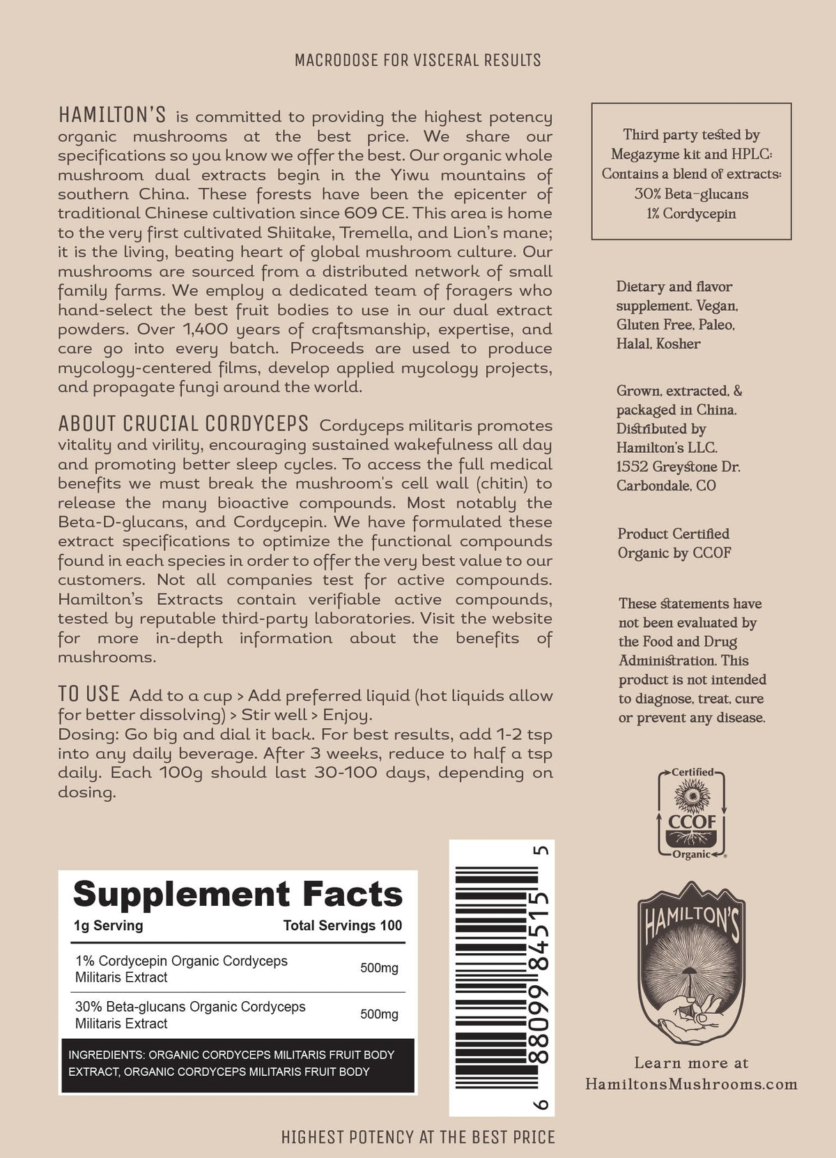 Hamilton's Crucial Cordyceps