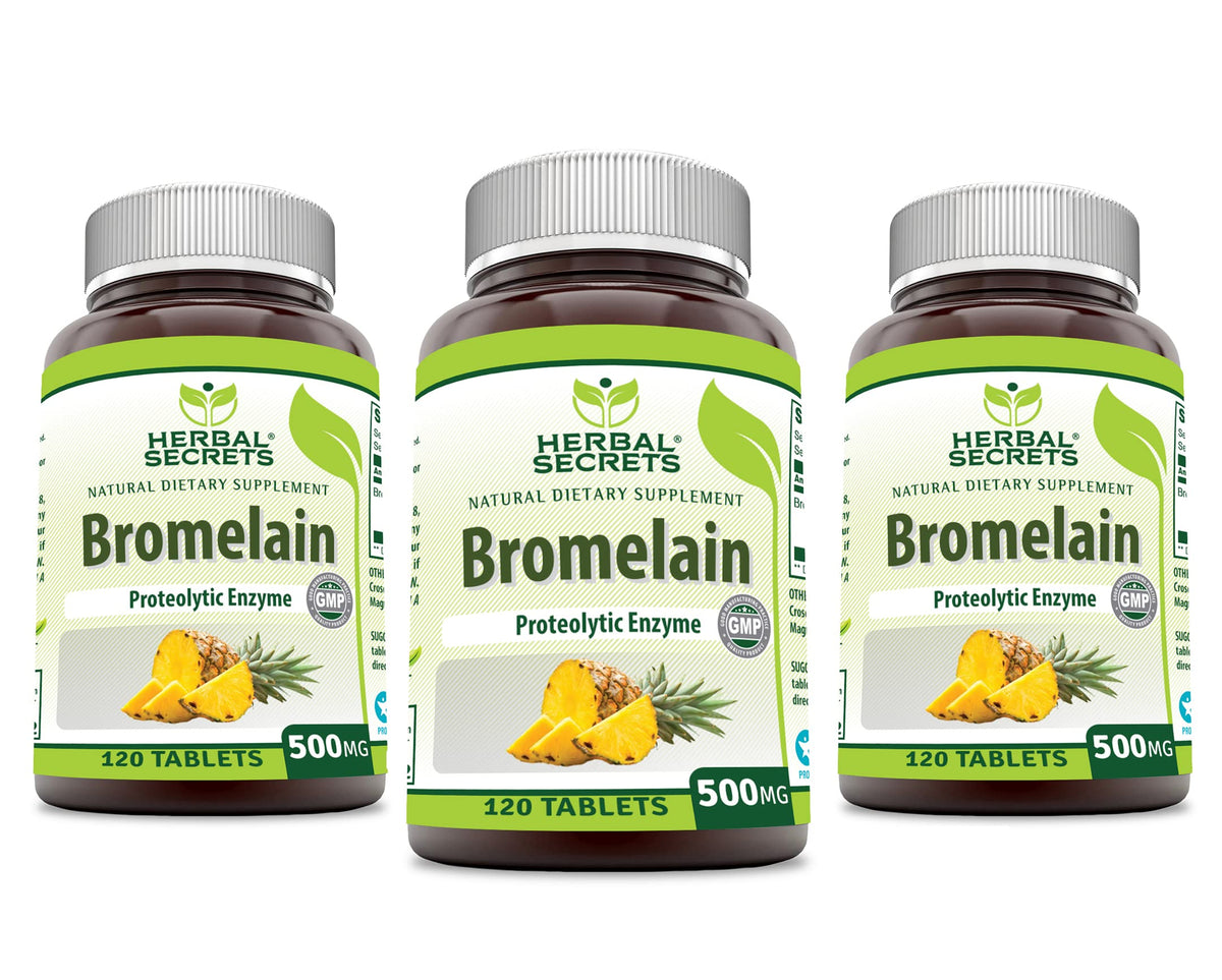 Herbal Secrets Bromelain Supplement 500 Mg Tablets Supplement