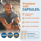 Dr. Tobias AKG Alpha-Ketoglutaric Acid 1000 mg - 180 Capsules - image 4