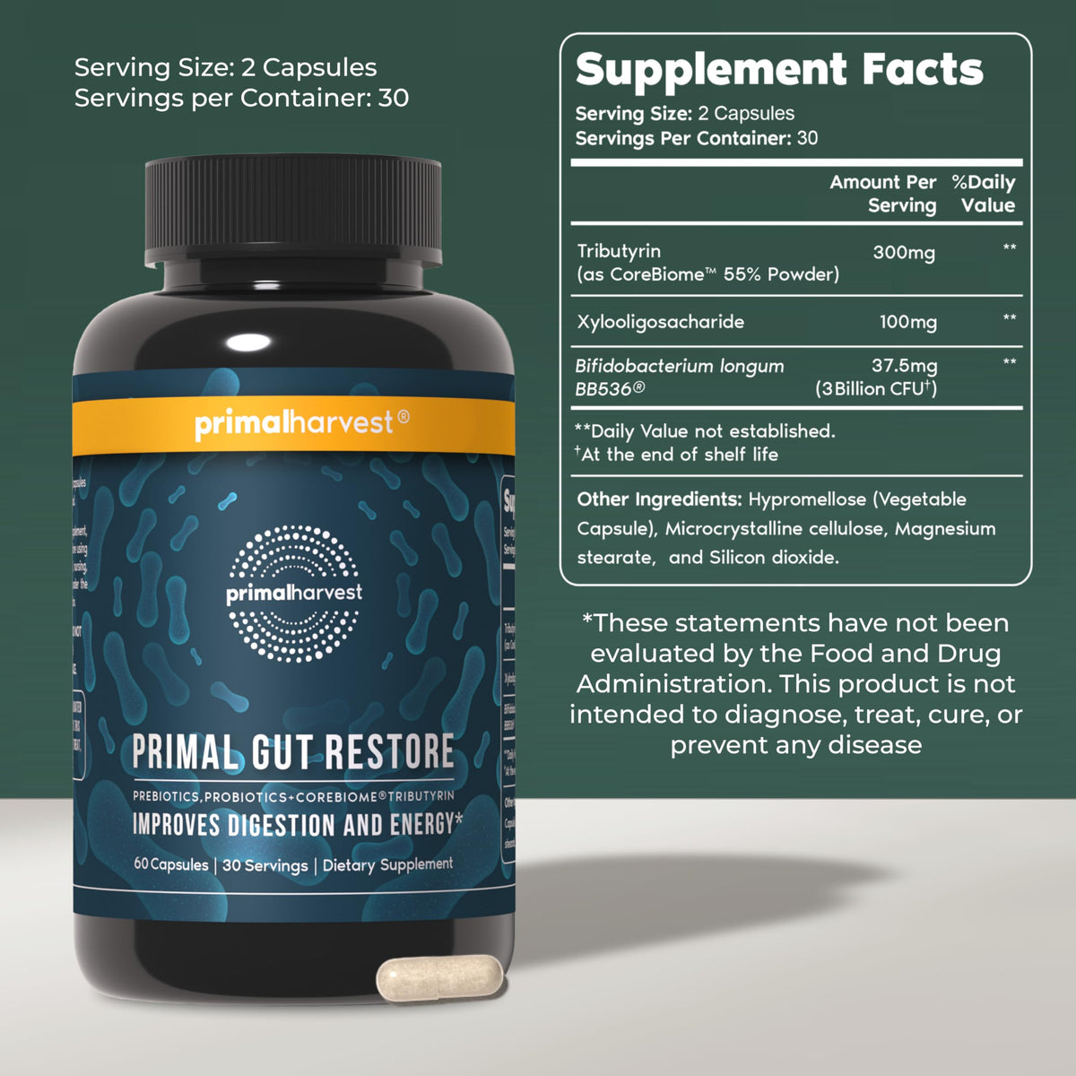 PPrimal Harvest Restore for Gut Health