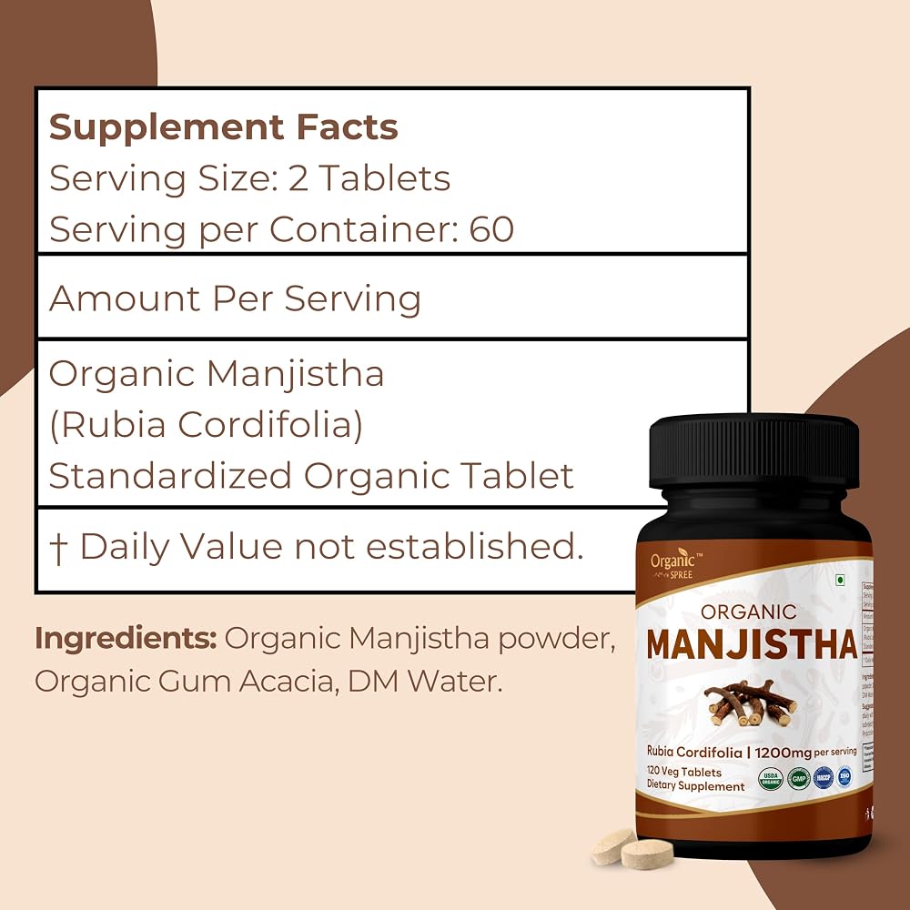 ORGANIC SPREE MANJISTHA 120 Tablets