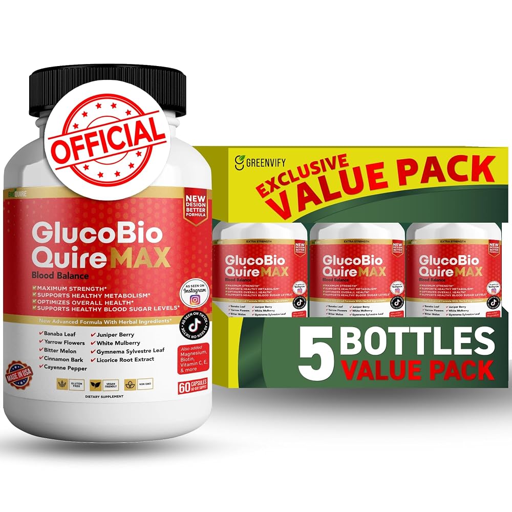 BIOQUIRE Gluco Bio Quire Max Blood Balance Ultra Dietary Supplement