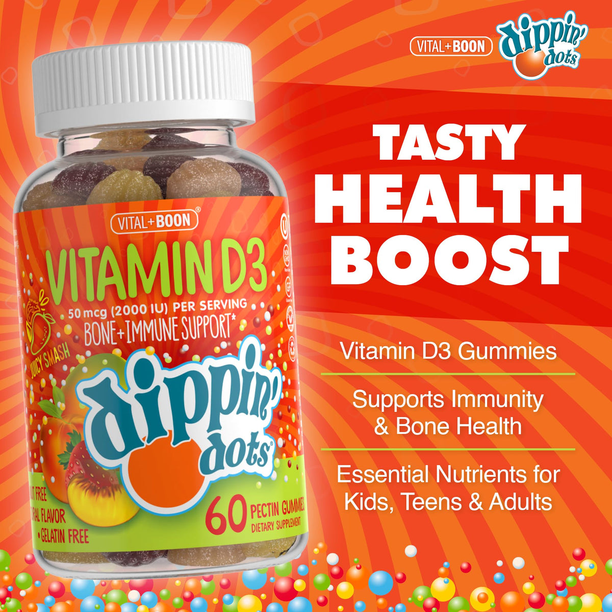 Vital+Boon Vitamin D3 Gummies