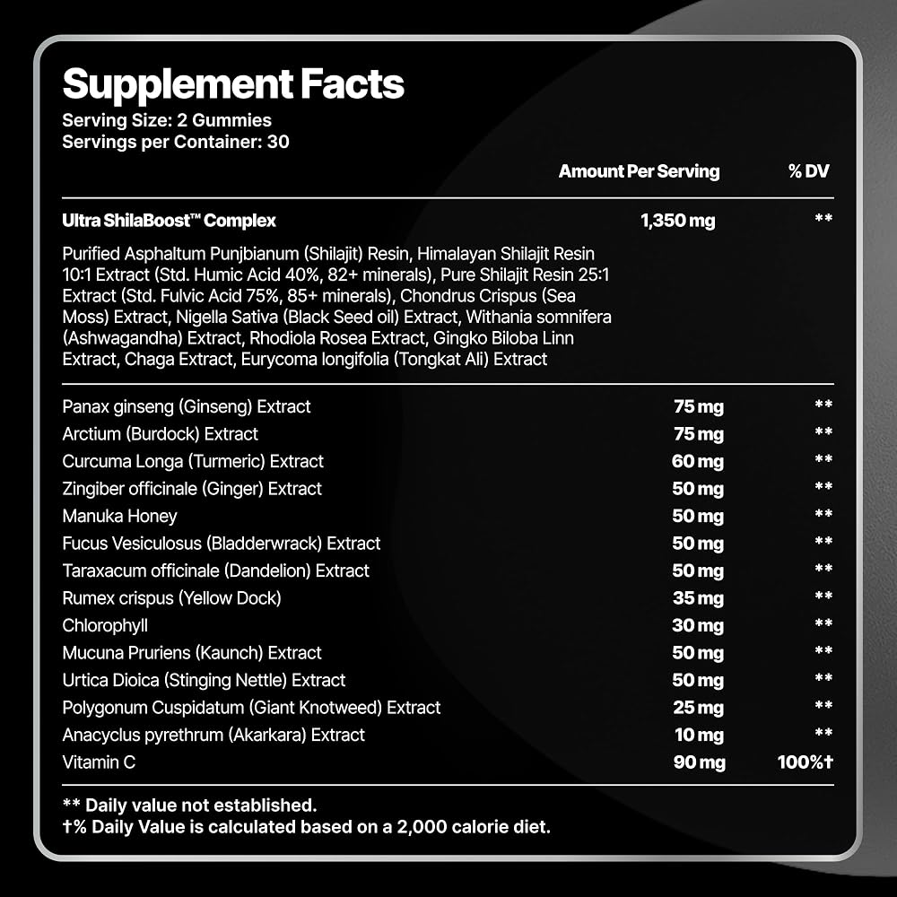 VeltraVita 23-in-1 Himalayan Shilajit Gummies - 60 Gummies - image 7