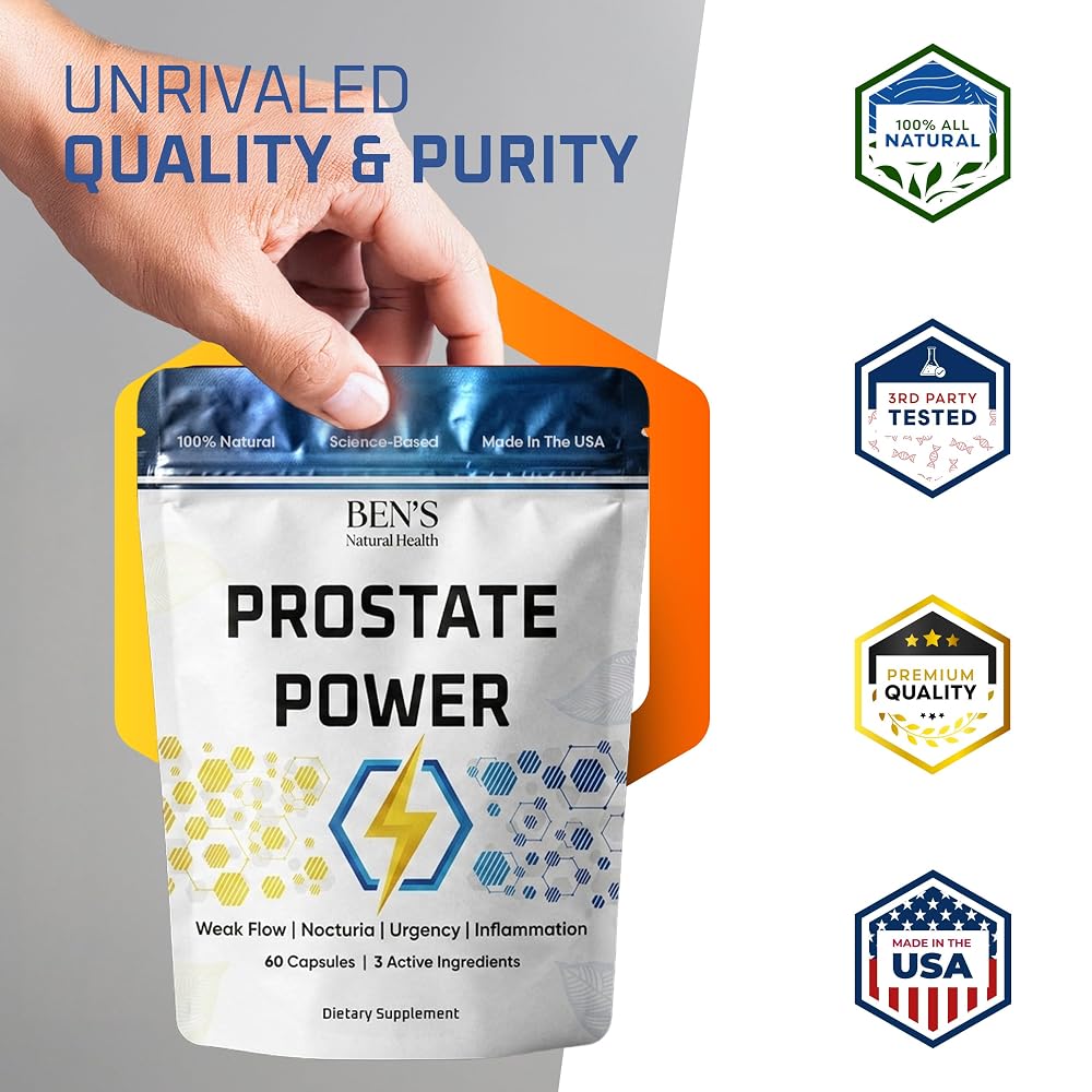 Ben's Natural Health Prostate Power Men's Support - 360 Capsules - image 6