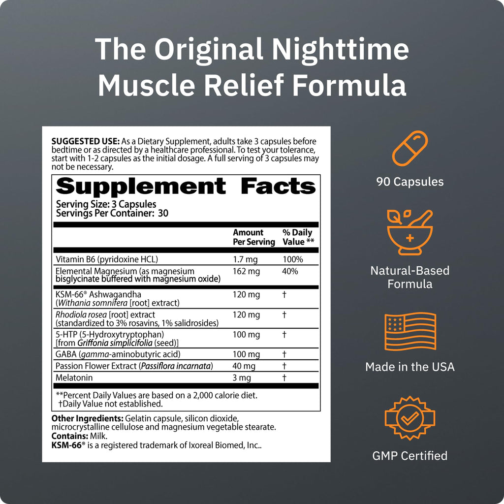 SaltWrap Mag R&R Nighttime Muscle Cramp Relief - 90 Capsules - image 3