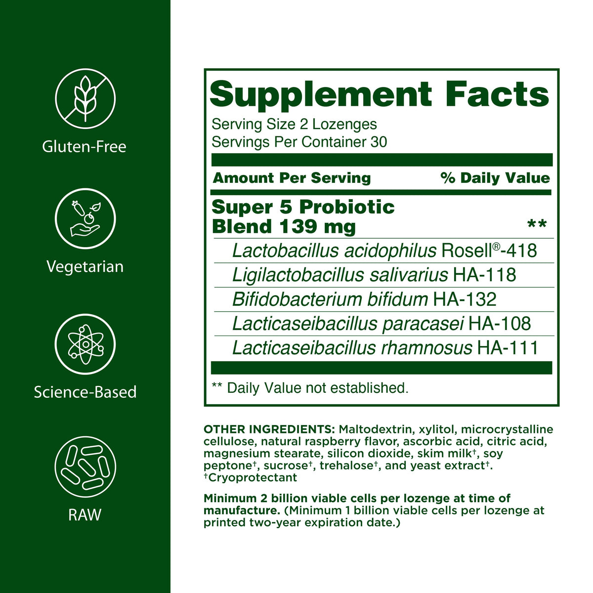 Flora Super 5 Lozenge Probiotic - 60 Lozenges - image 2