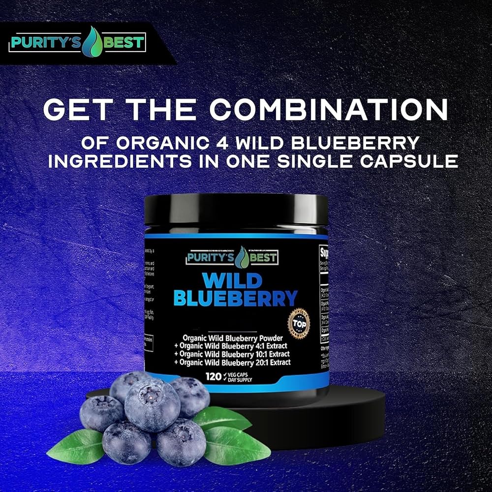 Purity's Best Wild Blueberry Extract Antioxidant - 120 Vegan Capsules - image 2
