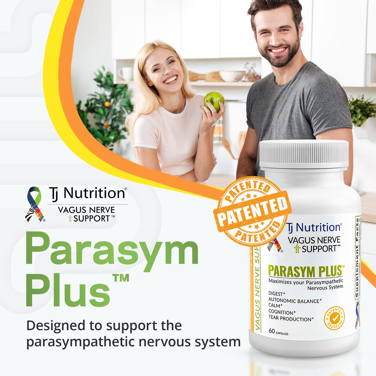 TJ Nutrition Parasym Plus Vagus Nerve Support - 60 Capsules - image 4