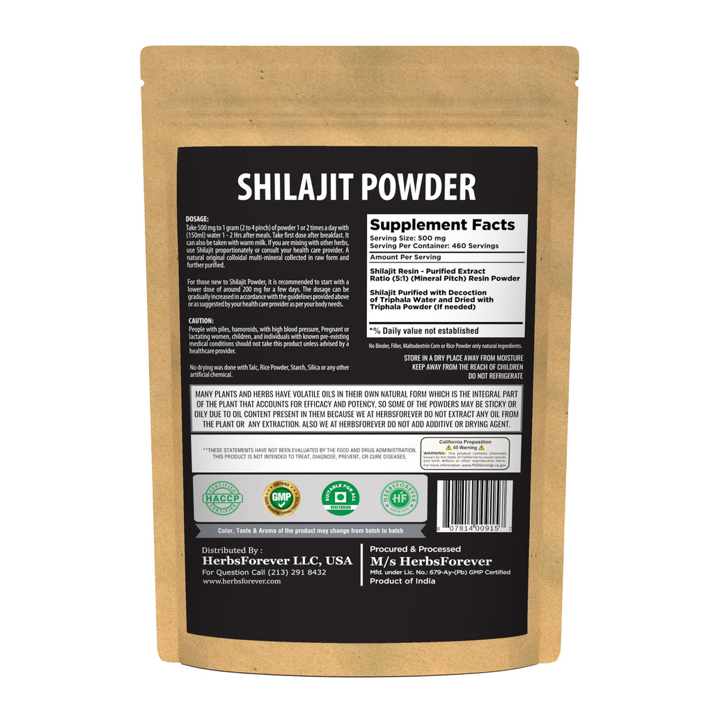 Herbsforever Shilajit Powder Mineral Pitch 6:1 Extract - 230g - image 3