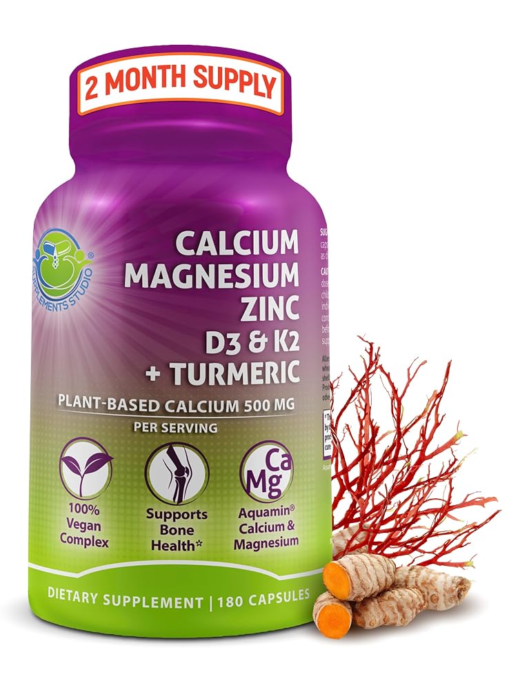 SUPPLEMENTS STUDIO Plant-Based Calcium 500mg (Aquamin) - Vegan