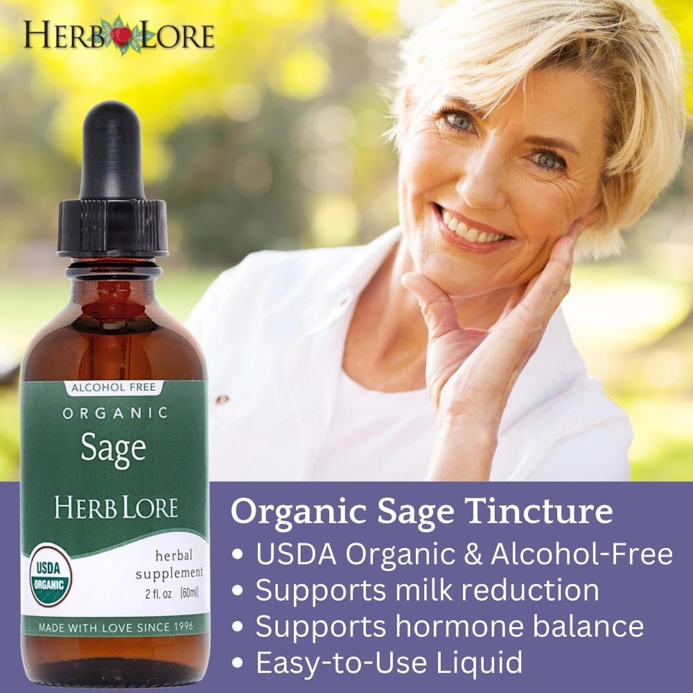 Herb Lore USDA Organic Sage Tincture
