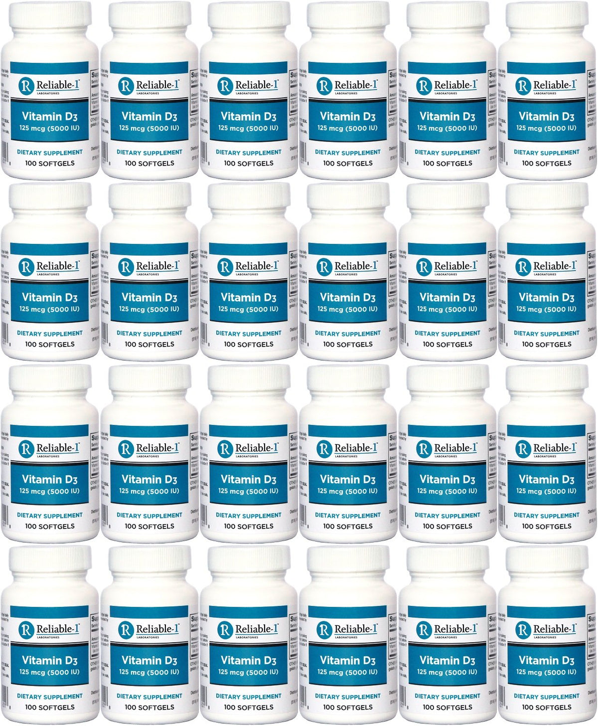 Reliable-1 Laboratories Vitamin D3 5000 IU - 2400 Softgels