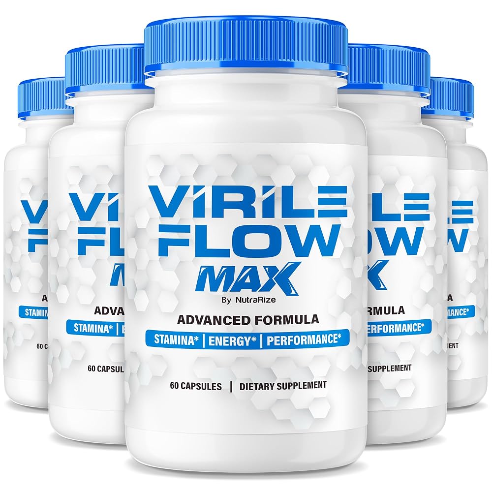 NutraRize Virile Flow Max Pills for Men - 300 Capsules