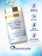 Carlyle Pancreatin Digestive Enzymes - 250 Caplets - image 5