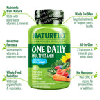 NATURELO Multivitamin for Men - One Daily, 120 Vegetarian Capsules