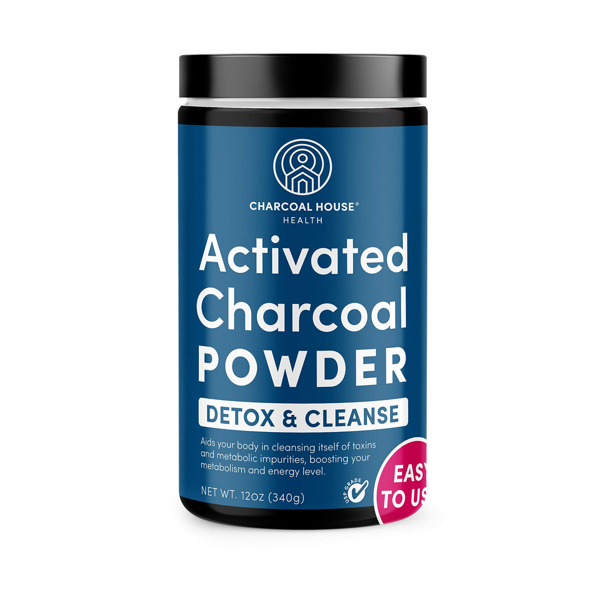 Charcoal House Activated Charcoal Powder USP Medical Grade - 12 oz