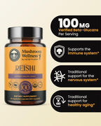 Herb Pharm Reishi Mushroom Capsules Immune Support - 90 Capsules - image 2