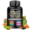 Darkingwings Shilajit 8-in-1 Herbal Supplement - 60 Capsules