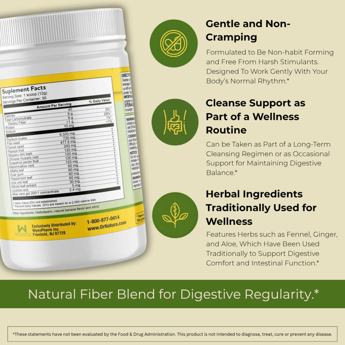 DrNatura Colonix Intestinal Cleanser Fiber Powder - 12.7 oz - image 5