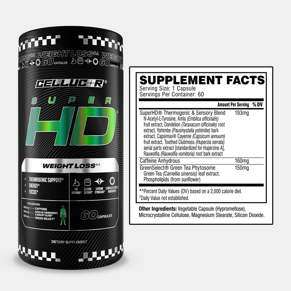 Cellucor SuperHD Thermogenic Fat Burner - 60 Capsules - image 3