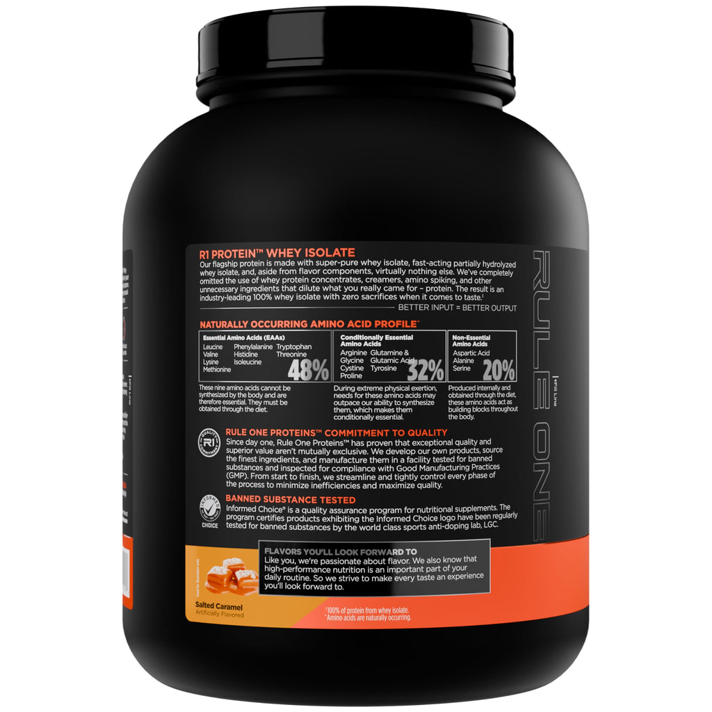 Rule 1 R1 Protein Whey Isolate - with 25g Protein & 6g BCAA