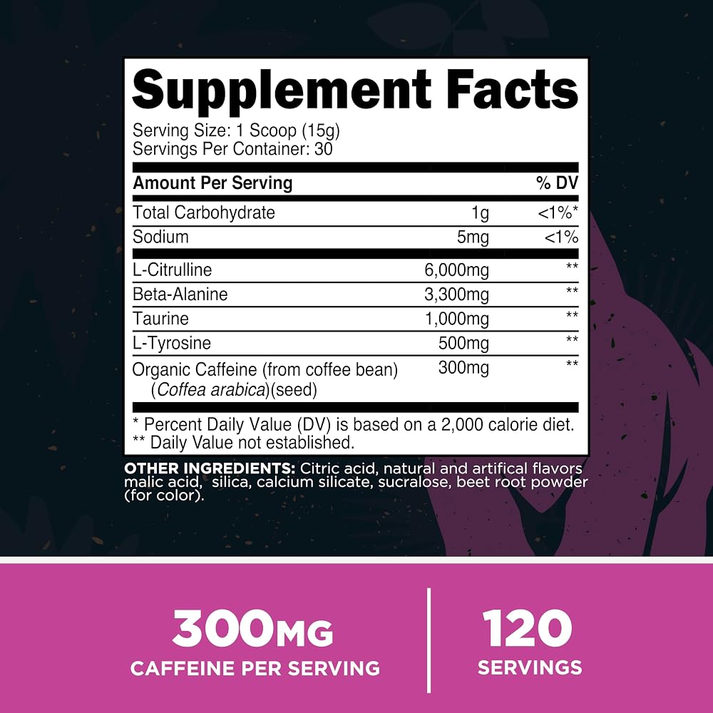 Primal Pre-Workout Powder Grapefruit Energy Boost - 30 Servings - image 2