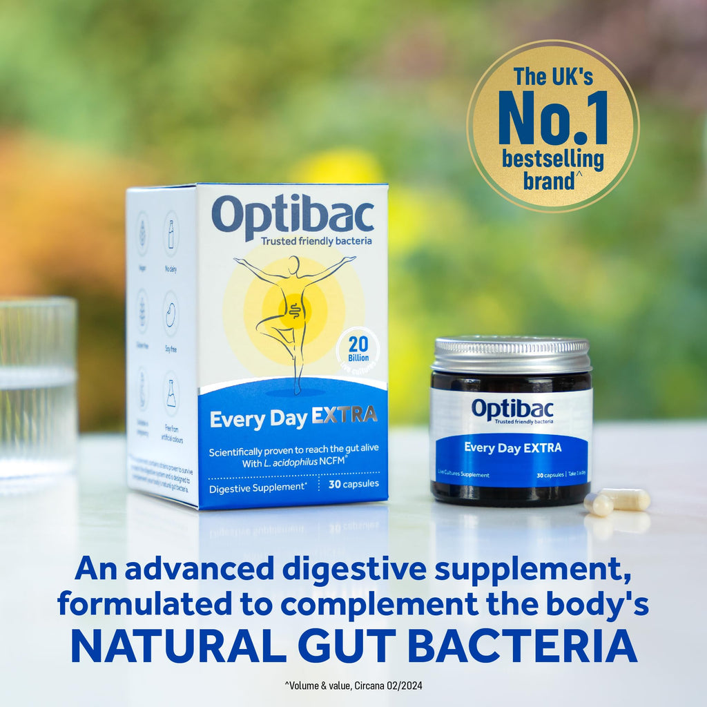 Optibac For Every Day EXTRA Vegan Probiotic 20 Billion CFU - 90 Capsules - image 2
