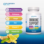 P Puregen Labs Puregen Labs 6 in 1 Immune Support - 120 Capsules - image 4