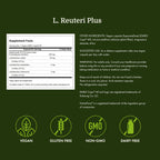 Swanson L. Reuteri Probiotic with Prebiotic for Gut Health