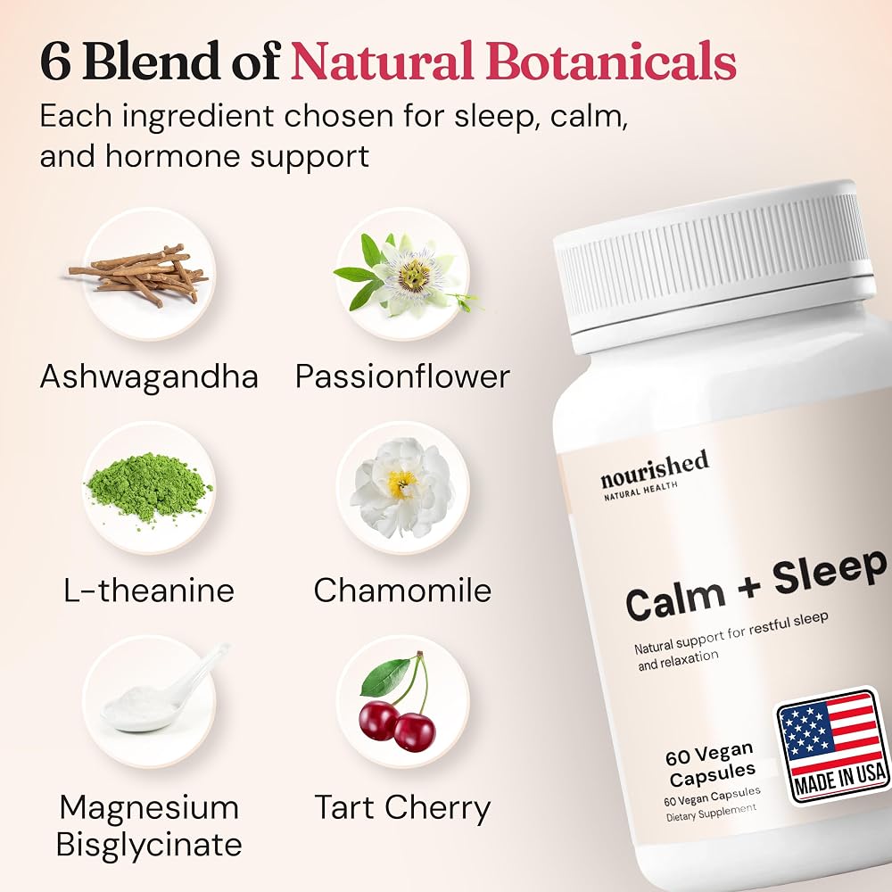 Nourished Melatonin-Free Calm + Sleep Support for Women
