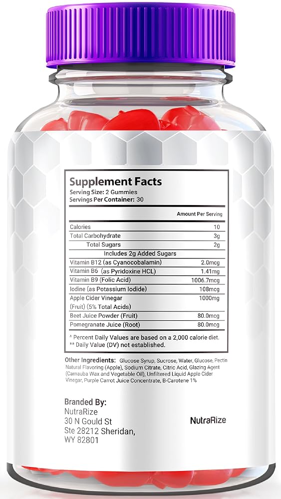 NutraRize Turbo Ripped Keto ACV Gummies - 60 Gummies - image 2